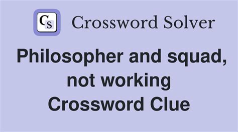 it's not working crossword clue